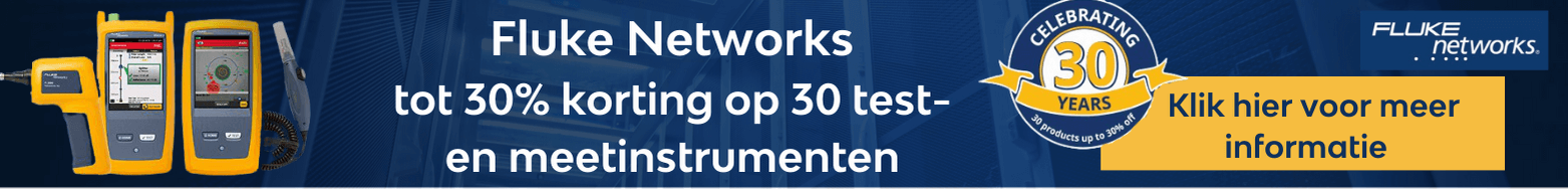 30% korting Fluke Networks 